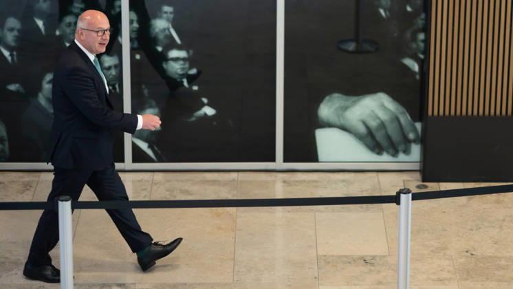 Kai Wegner, Governing Mayor of Berlin, at the Konrad Adenauer House during the CDU Germany Executive Committee Retreat in Berlin, October 2026, Berlin, Berlin, Germany, Konrad Adenauer House