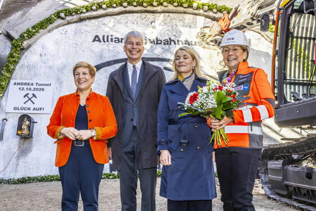 Construction Begins on the Pfaffensteig Tunnel in Stuttgart At the tunnel portal, from