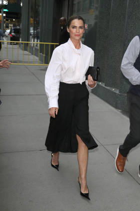 October 12, 2026, New York, New York, USA: KERI RUSSELL at ABC Studios in New York City for Ã¢â‚¬ËœGood Morning America. New York USA  - ZUMAh16_ 20261012_zaf_h16_038 Copyright: xDanxHerrickx
