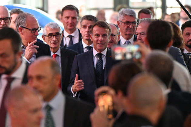 President Macron at Paris Motor Show - Paris French President Emmanuel Macron attends the Paris Motor Show in Paris, France on October 15, 2026. Photo by Lionel Urman ABACAPRESS.COM Paris France  Copyright: xUrmanxLionel ABACAx
