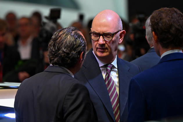 President Macron at Paris Motor Show - Paris French Minister for the Economy and Finance Roland Lescure attends the Paris Motor Show in Paris, France on October 15, 2026. Photo by Lionel Urman ABACAPRESS.COM Paris France  Copyright: xUrmanxLionel ABACAx