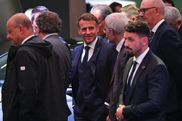 President Macron at Paris Motor Show - Paris French President Emmanuel Macron attends the Paris Motor Show in Paris, France on October 15, 2026. Photo by Lionel Urman ABACAPRESS.COM Paris France  Copyright: xUrmanxLionel ABACAx