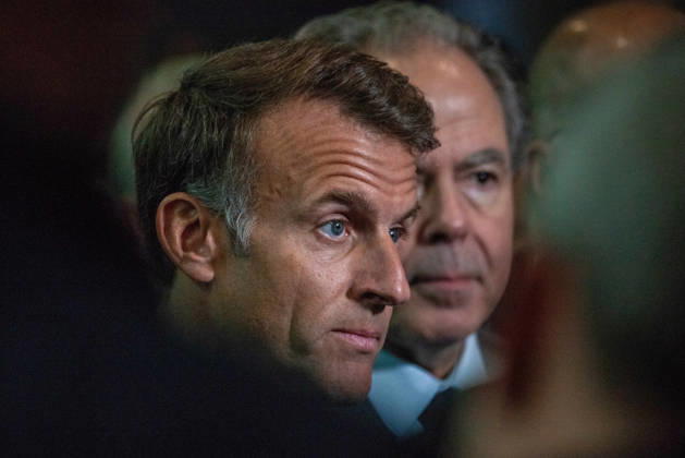 President Macron at Paris Motor Show - Paris French President Emmanuel Macron walks through the aisles of the Paris Motor Show 2026 in Paris, France on October 12, 2026. Photo by Denis Prezat ABACAPRESS.COM Paris France  Copyright: xPrezatxDenis ABACAx