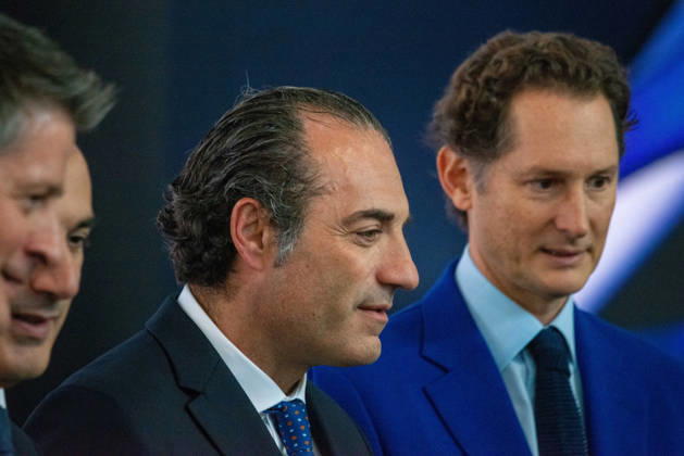 President Macron at Paris Motor Show - Paris Antonio Filosa, CEO of Stellantis, attends the Paris Motor Show 2026 in Paris, France on October 12, 2026. Photo by Denis Prezat ABACAPRESS.COM Paris France  Copyright: xPrezatxDenis ABACAx