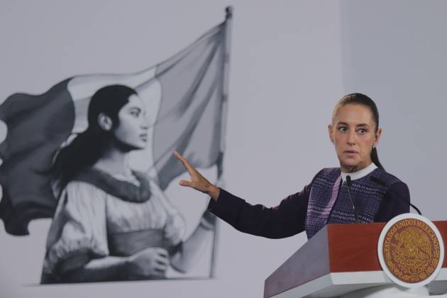 October 12, 2026, Mexico City, Mexico: MEXICO Mexico City, MEXICO, OCTOBER 12, 2026: Mexican President Claudia Sheinbaum speaks during her morning press conference at the National Palace in Mexico City. Sheinbaum says the United States-Mexico-Canada Agreement (USMCA) remains in force while Mexico continues trade talks with the United States. Mexico City Mexico  - ZUMAq101 20261012_zna_q101_087 Copyright: xCarlosxSantiagox