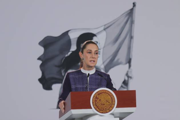October 12, 2026, Mexico City, Mexico: MEXICO Mexico City, MEXICO, OCTOBER 12, 2026: Mexican President Claudia Sheinbaum speaks during her morning press conference at the National Palace in Mexico City. Sheinbaum says the United States-Mexico-Canada Agreement (USMCA) remains in force while Mexico continues trade talks with the United States. Mexico City Mexico  - ZUMAq101 20261012_zna_q101_090 Copyright: xCarlosxSantiagox