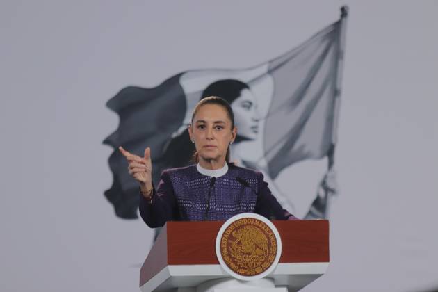 October 12, 2026, Mexico City, Mexico: MEXICO Mexico City, MEXICO, OCTOBER 12, 2026: Mexican President Claudia Sheinbaum speaks during her morning press conference at the National Palace in Mexico City. Sheinbaum says the United States-Mexico-Canada Agreement (USMCA) remains in force while Mexico continues trade talks with the United States. Mexico City Mexico - ZUMAq101 20261012_zna_q101_092 Copyright: xCarlosxSantiagox