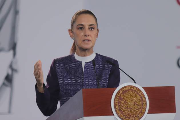 October 12, 2026, Mexico City, Mexico: MEXICO Mexico City, MEXICO, OCTOBER 12, 2026: Mexican President Claudia Sheinbaum speaks during her morning press conference at the National Palace in Mexico City. Sheinbaum says the United States-Mexico-Canada Agreement (USMCA) remains in force while Mexico continues trade talks with the United States. Mexico City Mexico - ZUMAq101 20261012_zna_q101_095 Copyright: xCarlosxSantiagox