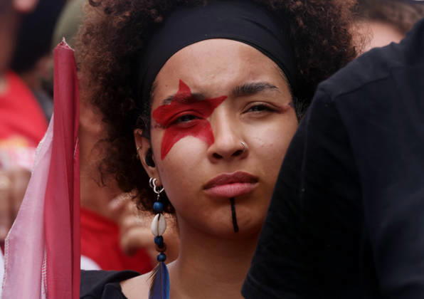 October 12, 2026, Rio De Janeiro, Rio De Janeiro, Brazil: Thousands of supporters gather in Copacabana, Rio de Janeiro, Brazil, on October 12, 2026, for a pro-democracy demonstration organized by the CENA Nacional movement, the National Union of Students (UNE) and Universibloco. Held on BrazilÃ¢â‚¬â ¢s Our Lady of Aparecida national holiday, the rally calls for the defense of constitutional rights and public policies supporting healthcare, education and social assistance. Carnival street bands, known as blocos, and percussion groups brought music and a festive atmosphere to the waterfront mobilization, blending political activism with RioÃ¢â‚¬â ¢s popular street culture. The demonstration takes place ahead of BrazilÃ¢â‚¬â ¢s October 25 pres - ZUMAk251 20261012_znp_k251_014 Copyright: xBobxKarpx