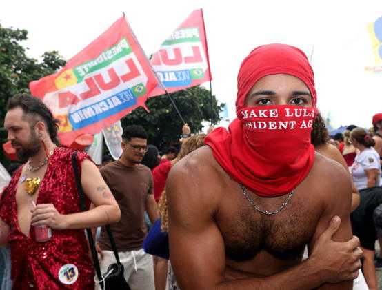 October 12, 2026, Rio De Janeiro, Rio De Janeiro, Brazil: Thousands of supporters gather in Copacabana, Rio de Janeiro, Brazil, on October 12, 2026, for a pro-democracy demonstration organized by the CENA Nacional movement, the National Union of Students (UNE) and Universibloco. Held on BrazilÃ¢â‚¬â ¢s Our Lady of Aparecida national holiday, the rally calls for the defense of constitutional rights and public policies supporting healthcare, education and social assistance. Carnival street bands, known as blocos, and percussion groups brought music and a festive atmosphere to the waterfront mobilization, blending political activism with RioÃ¢â‚¬â ¢s popular street culture. The demonstration takes place ahead of BrazilÃ¢â‚¬â ¢s October 25 pres - ZUMAk251 20261012_znp_k251_016 Copyright: xBobxKarpx