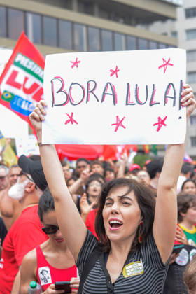 RIO DE JANEIRO, RJ - 12.10.2026: BRASIL PELA DEMOCRACIA RJ - Pro-Lula rally held this afternoon (12) during Brazil for democracy RJ held in Copacabana in Rio de Janeiro, RJ. x3030179x  CarlosxSanttos