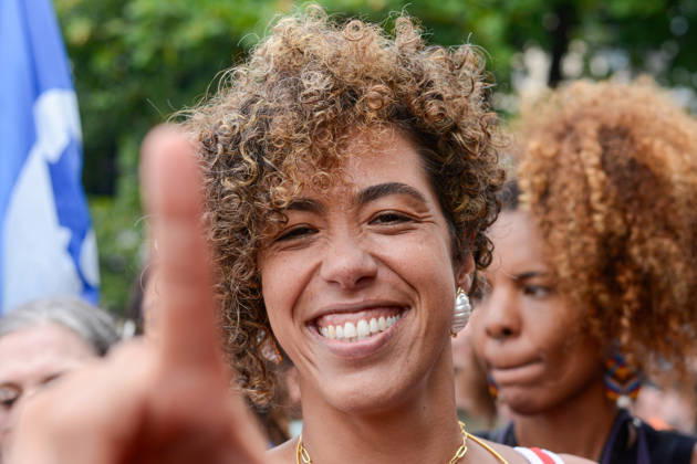 RIO DE JANEIRO, RJ - 12.10.2026: BRASIL PELA DEMOCRACIA RJ - Councilwoman Taliria at the pro-Lula event held this afternoon (12) during Brasil pela democracia Rj held in Copacabana in Rio de Janeiro, RJ. x3030194x  CarlosxSanttos