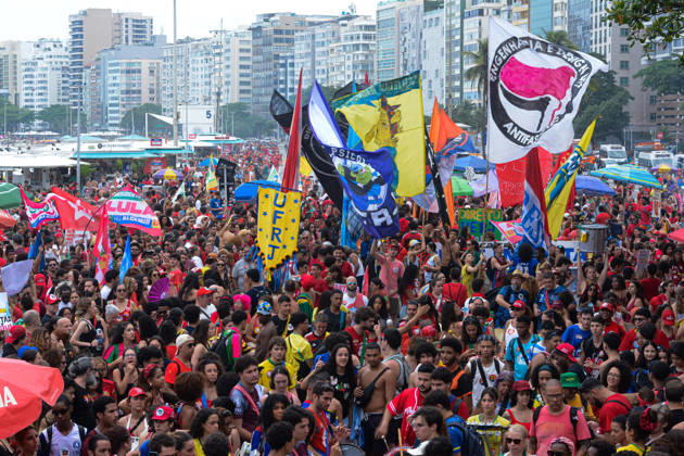 RIO DE JANEIRO, RJ - 12.10.2026: BRASIL PELA DEMOCRACIA RJ - Pro-Lula rally held this afternoon (12) during Brazil for democracy RJ held in Copacabana in Rio de Janeiro, RJ. x3030213x  CarlosxSanttos