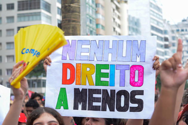 RIO DE JANEIRO, RJ - 12.10.2026: BRASIL PELA DEMOCRACIA RJ - Pro-Lula rally held this afternoon (12) during Brazil for democracy RJ held in Copacabana in Rio de Janeiro, RJ. x3030220x  CarlosxSanttos