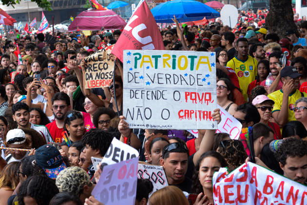 RIO DE JANEIRO, RJ - 12.10.2026: BRASIL PELA DEMOCRACIA RJ - Pro-Lula rally held this afternoon (12) during Brazil for democracy RJ held in Copacabana in Rio de Janeiro, RJ. x3030225x  CarlosxSanttos