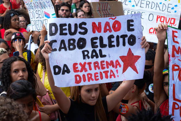 RIO DE JANEIRO, RJ - 12.10.2026: BRASIL PELA DEMOCRACIA RJ - Pro-Lula rally held this afternoon (12) during Brazil for democracy RJ held in Copacabana in Rio de Janeiro, RJ. x3030226x  CarlosxSanttos