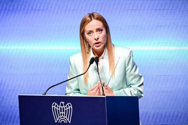 October 12, 2026, Milan, Mi, Italy: Prime Minister Giorgia Meloni speaks at the Assolombarda 2026 General Assembly, Milan, 12 10 2026 Milan Italy  - ZUMAa289 20261012_zia_a289_164 Copyright: xAgf NicolaxMarfisix