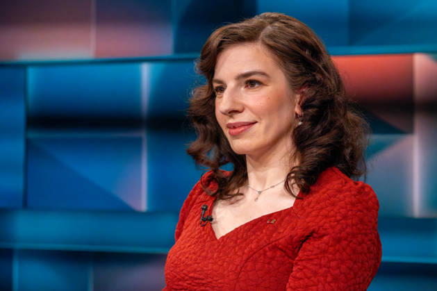 Hart aber Fair from Cologne on October 12, 2026. Pictured: Marina Weisband, Alliance 90 The Greens. She is a journalist and author. Bärbel Bas has resigned as Minister of Labor and SPD chairwoman. Was she treated inhumanely? The politic