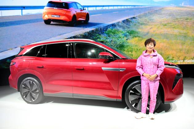 PARIS, FRANCE - OCTOBER 12: Li Ke, Executive Vice President of BYD, introduces the ATTO 8 electric vehicle during the 2026 Paris Motor Show on October 12, 2026 in Paris, France. The Paris Motor Show, one of the world s largest auto exhibitions, opened its doors to showcase the latest innovations from global automakers.  Copyright: xChinaxNewsxServicex 111673824590