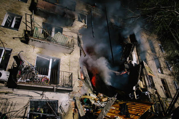 Consequences Of The Attack On Kharkiv Five stories of an apartment building lie in ruins in Kharkiv, Ukraine, on October 12, 2026. Kharkiv Ukraine  Copyright: xPavloxPakhomenkox originalFilename: pakhomenko-notitle261012_npyAe.jpg