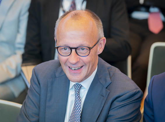 Friedrich Merz Attends Employers Day 2026, Germany, Berlin, October 13, 2026—Chancellor Friedrich Merz of the CDU delivers a keynote address at the 2026 Employers Day event organized by the Confederation of German Employers Associations