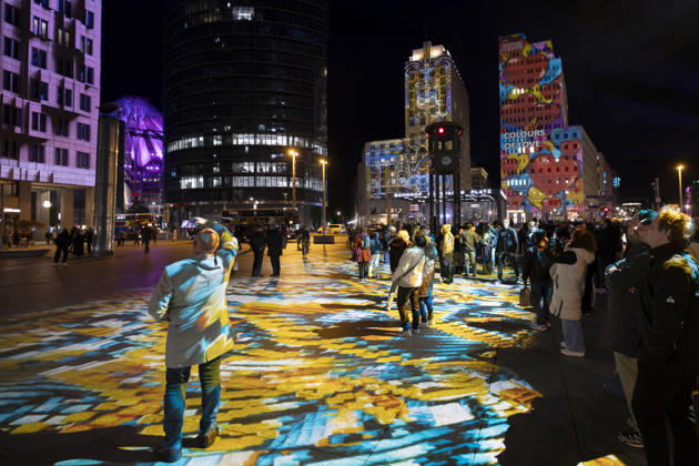 Festival of Lights, Downtown Light Festival, Berlin, October 10, 2026, Potsdamer Platz, 22nd BERLIN FESTIVAL OF LIGHTS, Theme: Colours of Love, light installations, October 12, 2026, Berlin, Germany English 22nd Berlin Festival of Lights, Theme: Colours of Love, light installations, October 12, 2026, Berlin, Germany Berlin City Center Berlin Germany, Germany Copyright: xPeterxEngelkex