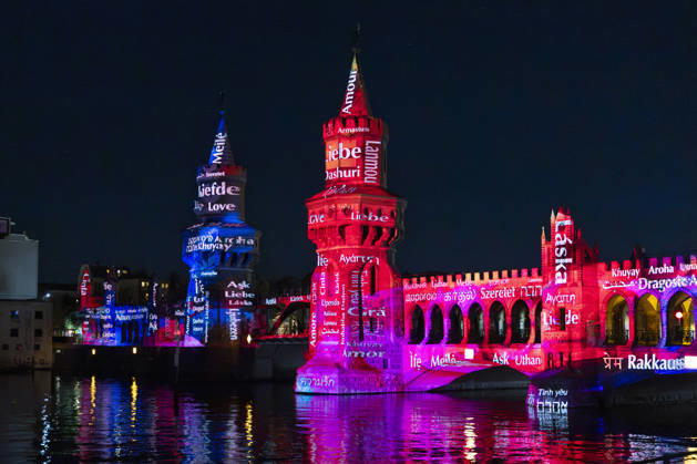 Festival of Lights, Downtown Light Festival, Berlin, October 10, 2026, Oberbaumbrücke, 22nd BERLIN FESTIVAL OF LIGHTS, Theme: Colors of Love, light installations, October 12, 2026, Berlin, Germany English Oberbaumbrücke, 22nd BERLIN FESTIVAL OF Copyright: xPeterxEngelkex