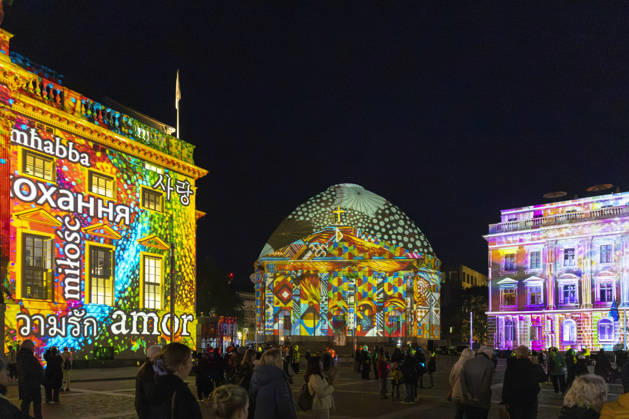 Festival of Lights, Downtown Light Festival, Berlin, October 10, 2026, Bebelplatz, St. Hedwig s Cathedral, 22nd BERLIN FESTIVAL OF LIGHTS, Theme: Colours of Love, light installations, October 12, 2026, Berlin, Germany English Bebelplatz, 22nd Berlin Festival of Lights, Theme: Colours of Love, light installations, October 12, 2026, Berlin, Germany B Copyright: xPeterxEngelkex