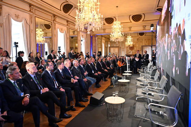 EU-Turkiye Business Summit kicks off in Brussels BRUSSELS, BELGIUM - OCTOBER 13: Participants attend the EU-Turkiye Business Summit, organized in cooperation with the Foreign Economic Relations Board of Turkiye (DEIK) and the European Business Summit (EBS), at Egmont Palace in Brussels, Belgium, on October 13, 2026. Dursun Aydemir Anadolu Brussels Belgium. Editorial use only. Please get in touch for any other usage. Copyright: x2026xAnadoluxDursunxAydemirx
