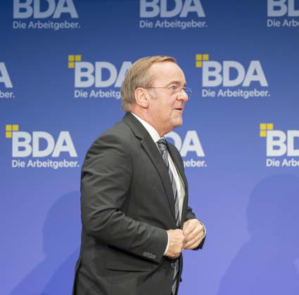 Boris Pistorius Attends Employers Day 2026, Germany, Berlin, October 13, 2026 Boris Pistorius, SPD Federal Minister of Defense, gives an interview and participates in a panel discussion at the 2026 Employers Day organized by the Confederation of German Employers Associations