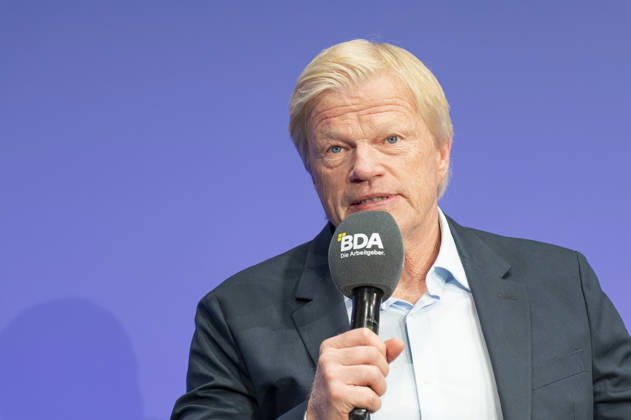 Oliver Kahn Attends Employers Day 2026 EUR, Germany, Berlin, October 13, 2026 Oliver Kahn, world-class goalkeeper, entrepreneur, investor, and founder of the Oliver Kahn Foundation, in an interview at the 2026 Employers Day hosted by the Confederation of German Employers Associations