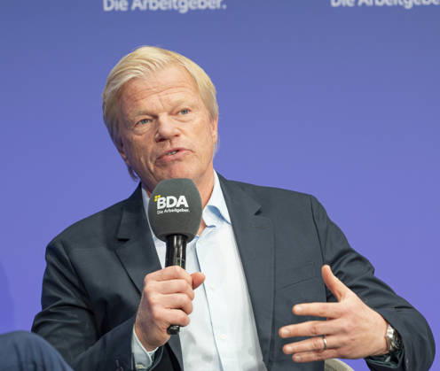 Oliver Kahn Attends Employers Day 2026 EUR, Germany, Berlin, October 13, 2026 Oliver Kahn, world-class goalkeeper, entrepreneur, investor, and founder of the Oliver Kahn Foundation, in an interview at the 2026 Employers Day hosted by the Confederation of German Employers Associations