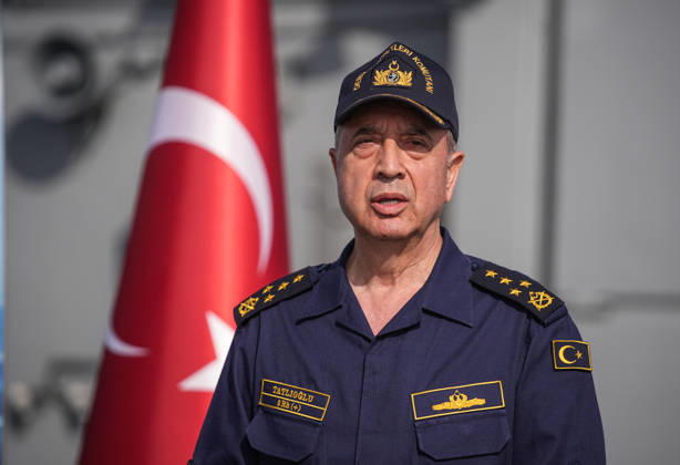 NUSRET-2026 Invitational Exercise continues in Turkiye s Izmir IZMIR, TURKIYE - OCTOBER 13: Turkish Naval Forces Commander Admiral Ercument Tatlioglu delivers a speech about the NUSRET-2026 Invitation Exercise during Distinguished Observer Day activities held off the coast of Foca, Izmir, Turkiye, on October 13, 2026. Hosted by Turkiye and conducted by the Turkish Naval Forces Mine Fleet Command, the exercise involves naval and air assets from NATO and Turkiye, as well as the Turkish Coast Guard, with observers from various countries. Mahmut Serdar Alakus Anadolu Izmir Turkey. Editorial use only. Please get in touch for any other usage.  Copyright: x2026xAnadoluxMahmutxSerdarxAlakusx