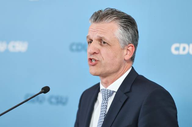 Berlin, Germany, October 13, 2026 German Bundestag Union Caucus Meeting Caucus Leader Thorsten Frei, CDU Copyright: xdtsxNachrichtenagenturx dts_138366