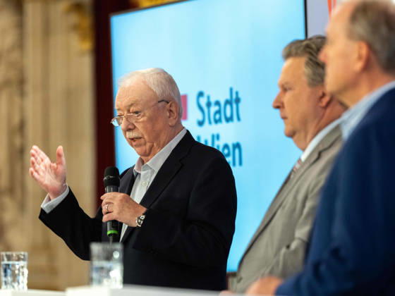 October 13, 2026: Press conference with Mayor and President Michael Häupl of the Vienna Science, Research, and Technology Fund, Vienna Mayor and Provincial Governor Michael Ludwig (SPÖ) and Board Member Gerhard Ströck of the WE ME Foundation on October 13, 2026, at a press conference on ME CFS and post-acute infection syndromes—research and care