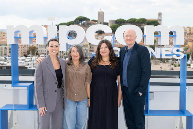 MIPCOM - Dr Forster Photocall Suranne Jones, Mike Bartlett, Jude Liknaitzky, Roanna Benn attend the photocall of ‘DR FOSTER’ at Cannes Mipcom 2026, in Cannes. , on October 13, 2026 in Cannes, France. Photo by Shootpix ABACAPRESS.COM Cannes France  Copyright: xShootpix ABACAx