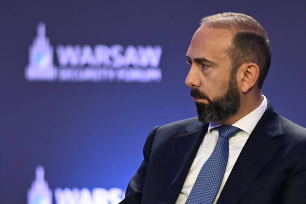 Warsaw Security Forum 2026 WARSAW, POLAND - OCTOBER 13: Armenian Minister of Foreign Affairs Ararat Mirzoyan attends the second day panel discussion titled Half-Baked or Step-by-Step? Rethinking EU Enlargement at the Warsaw Security Forum 2026 (WSF 2026) in Warsaw, Poland on October 13, 2026. During his speech, Mirzoyan highlighted Armenia’s ongoing democratic reforms and shifting strategic posture toward closer partnership with the European Union and Western democratic institutions. Artur Widak Anadolu Warsaw Poland. Editorial use only. Please get in touch for any other usage.  Copyright: x2026xAnadoluxArturxWidakx