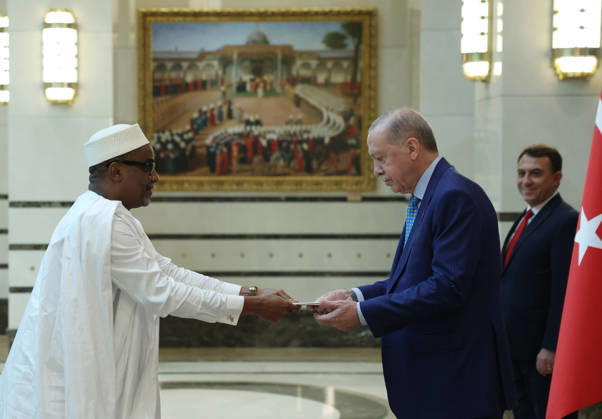 Turkish President Recep Tayyip Erdogan ANKARA, TURKIYE - OCTOBER 13: (----EDITORIAL USE ONLY - MANDATORY CREDIT - TURKISH PRESIDENCY MURAT KULA HANDOUT - NO MARKETING NO ADVERTISING CAMPAIGNS - DISTRIBUTED AS A SERVICE TO CLIENTS----) Ambassador of Mali to Turkiye, Oumarou Maiga (L) presents his letters of credence to Turkish President Recep Tayyip Erdogan (R), as Erdogan receives the ambassadors of India, Mali, Netherlands, El Salvador and Nigeria at the Presidential Complex, in Ankara, Turkiye on October 13, 2026. TUR Presidency Murat Kula Anadolu Ankara Turkey. Editorial use only. Please get in touch for any other usage.  Copyright: x2026xAnadoluxTURxPresidency MuratxKulax