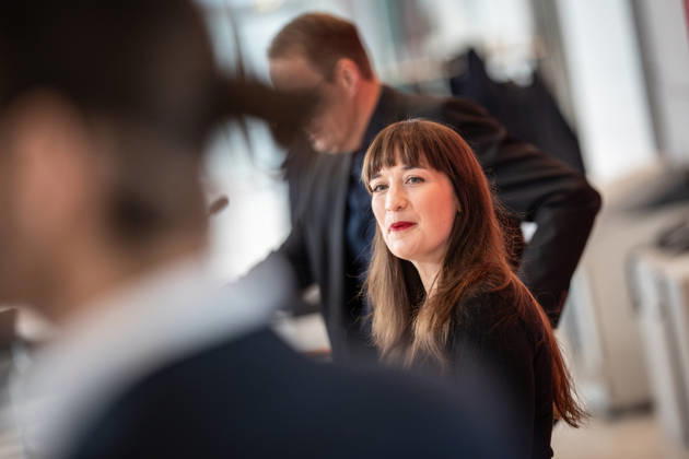 Heidi Reichinnek, chair of the Die Linke parliamentary caucus in the German Bundestag, with her co-chair Sören Pellmann; press statement by the Die Linke parliamentary caucus, German Bundestag, Berlin, Berlin, Germany, Bundestag