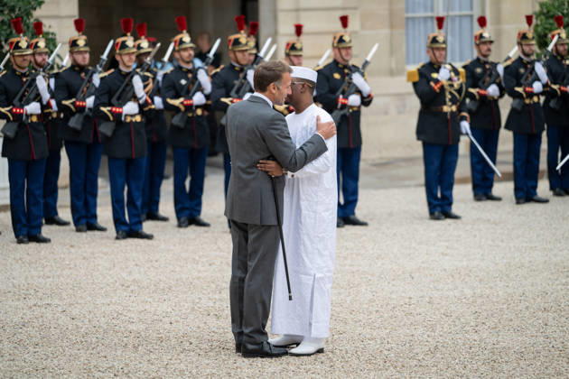 Emmanuel Macron Welcomes Chad President Mahamat Idriss Deby Itno - Paris French President Emmanuel Macron welcomes (Tchad) Chad s President Mahamat Idriss Deby Itno at the Elysee Presidential Palace in Paris on October 13, 2026. French President Emmanuel Macron hosts Chadian counterpart Mahamat Idriss Deby Itno in Paris as the two rebuild ties nearly two years after N Djamena ordered French forces off its soil, officials said. Photo by Alexis Jumeau ABACAPRESS.COM Paris France  Copyright: xJumeauxAlexis ABACAx