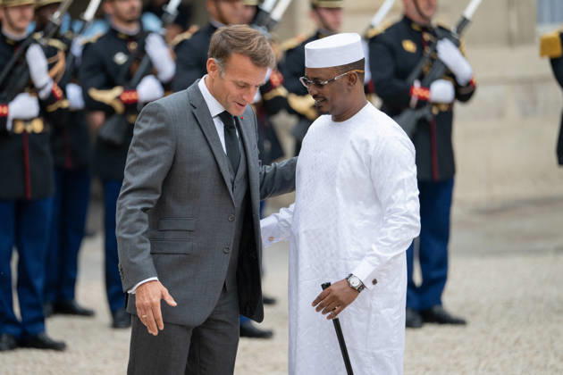 Emmanuel Macron Welcomes Chad President Mahamat Idriss Deby Itno - Paris French President Emmanuel Macron welcomes (Tchad) Chad s President Mahamat Idriss Deby Itno at the Elysee Presidential Palace in Paris on October 13, 2026. French President Emmanuel Macron hosts Chadian counterpart Mahamat Idriss Deby Itno in Paris as the two rebuild ties nearly two years after N Djamena ordered French forces off its soil, officials said. Photo by Alexis Jumeau ABACAPRESS.COM Paris France  Copyright: xJumeauxAlexis ABACAx