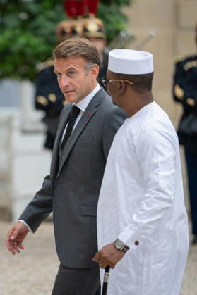 Emmanuel Macron Welcomes Chad President Mahamat Idriss Deby Itno - Paris French President Emmanuel Macron welcomes (Tchad) Chad s President Mahamat Idriss Deby Itno at the Elysee Presidential Palace in Paris on October 13, 2026. French President Emmanuel Macron hosts Chadian counterpart Mahamat Idriss Deby Itno in Paris as the two rebuild ties nearly two years after N Djamena ordered French forces off its soil, officials said. Photo by Alexis Jumeau ABACAPRESS.COM Paris France  Copyright: xJumeauxAlexis ABACAx