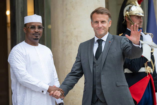 Emmanuel Macron Welcomes Chad President Mahamat Idriss Deby Itno - Paris French President Emmanuel Macron welcomes (Tchad) Chad s President Mahamat Idriss Deby Itno at the Elysee Presidential Palace in Paris on October 13, 2026. French President Emmanuel Macron hosts Chadian counterpart Mahamat Idriss Deby Itno in Paris as the two rebuild ties nearly two years after N Djamena ordered French forces off its soil, officials said. Photo by Alexis Jumeau ABACAPRESS.COM Paris France  Copyright: xJumeauxAlexis ABACAx