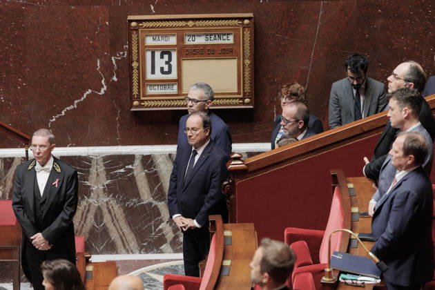 October 13, 2026: Francois Hollande during a question and answer session with the government at the National Assembly in Paris, on October 13, 2026. - ZUMAs287 20261013_zip_s287_027 Copyright: xSadakxSouicix
