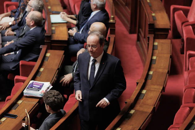 October 13, 2026: Francois Hollande during a question and answer session with the government at the National Assembly in Paris, on October 13, 2026. - ZUMAs287 20261013_zip_s287_030 Copyright: xSadakxSouicix