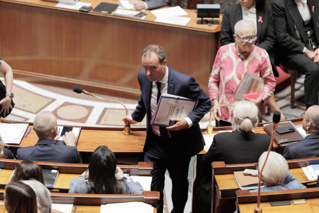October 13, 2026: PRIME MINISTER SÃ bastien LECORNU during a question and answer session with the government at the National Assembly in Paris, on October 13, 2026. - ZUMAs287 20261013_zip_s287_029 Copyright: xSadakxSouicix