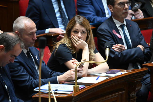 Session Of Questions To The Governement At The National Assembly - Paris French Deputy Minister Government Spokesperson and in charge of Energy Maud Bregeon during a session of questions to the government at the National Assembly, French Parliament in Paris, France on octobre 13, 2026. Photo by Tomas Stevens ABACAPRESS.COM Paris France  Copyright: xStevensxTomas ABACAx