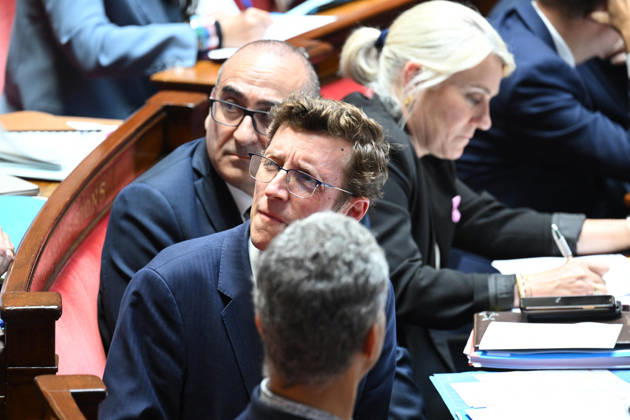 Session Of Questions To The Governement At The National Assembly - Paris French Minister of the Interior Laurent Nunez and French Minister of Education Edouard Geffray during a session of questions to the government at the National Assembly, French Parliament in Paris, France on octobre 13, 2026. Photo by Tomas Stevens ABACAPRESS.COM Paris France  Copyright: xStevensxTomas ABACAx