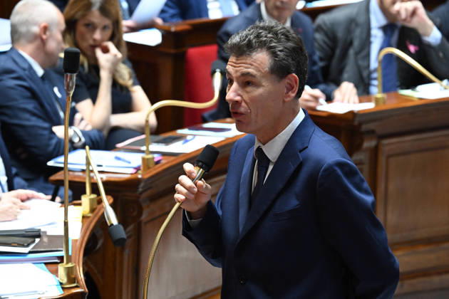 Session Of Questions To The Governement At The National Assembly - Paris French Minister of Higher Education, Research and Space Philippe Baptiste during a session of questions to the government at the National Assembly, French Parliament in Paris, France on octobre 13, 2026. Photo by Tomas Stevens ABACAPRESS.COM Paris France  Copyright: xStevensxTomas ABACAx