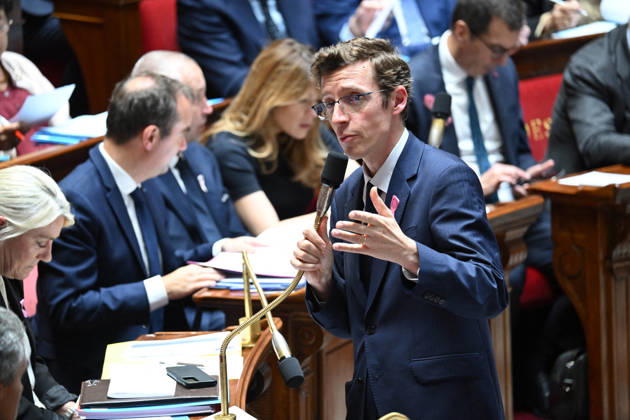 Session Of Questions To The Governement At The National Assembly - Paris French Minister of Education Edouard Geffray during a session of questions to the government at the National Assembly, French Parliament in Paris, France on octobre 13, 2026. Photo by Tomas Stevens ABACAPRESS.COM Paris France  Copyright: xStevensxTomas ABACAx